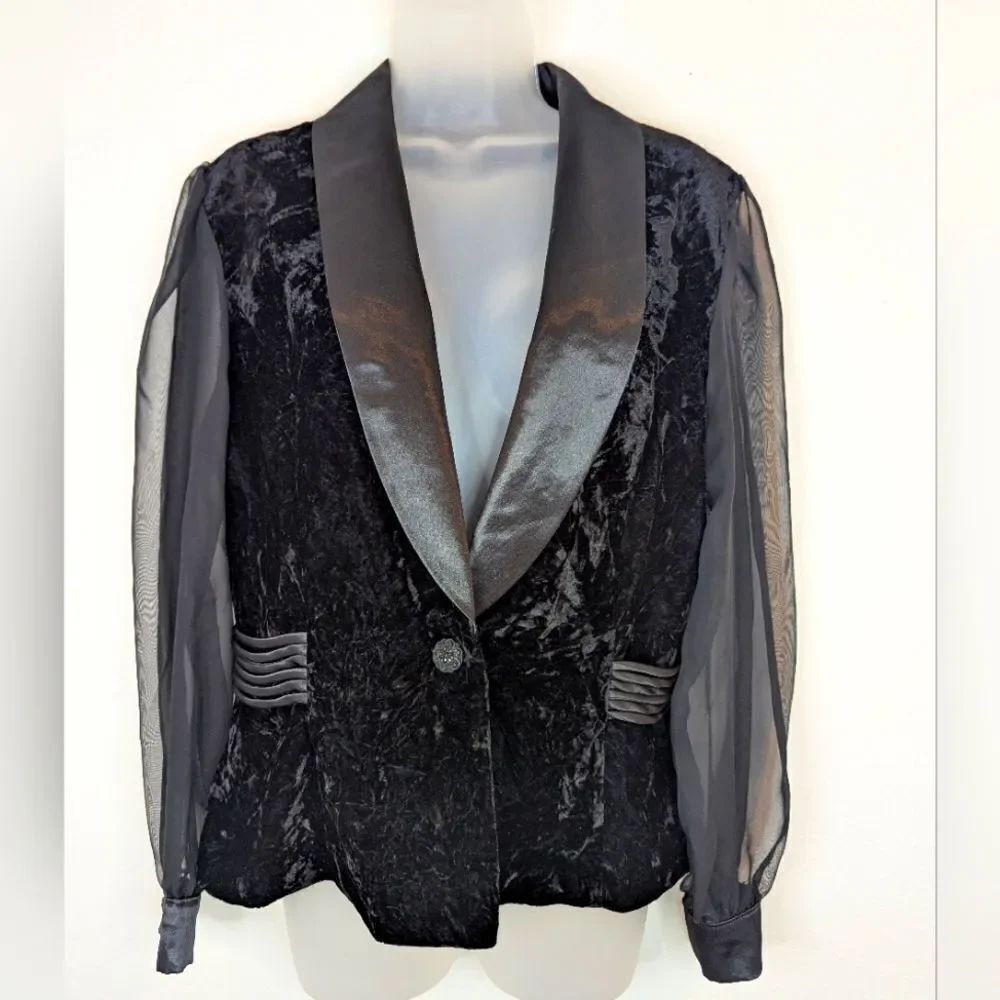 VTG 90s R&K Evening Whimsigoth Witchy Feminine Dark Academia Romantic Jacket 14